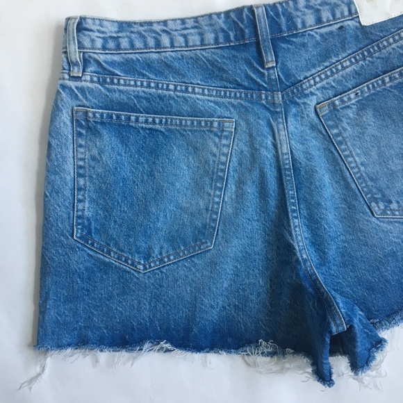 OUTLAND DENIM Annie High Rise Relaxed Former Blue Denim Jean Short Size 31 - Picture 7 of 17